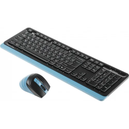 Клавиатура + мышь A4Tech Fstyler FG1035 клав:черный/синий мышь:черный/синий USB беспроводная Multimedia (FG1035 NAVY BLUE)