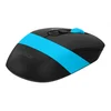 Мышь A4Tech Fstyler FG10S черный/синий оптическая (2000dpi) silent беспроводная USB для ноутбука (4but)