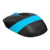 Мышь A4Tech Fstyler FG10S черный/синий оптическая (2000dpi) silent беспроводная USB для ноутбука (4but)