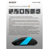 Мышь A4Tech Fstyler FG10S черный/синий оптическая (2000dpi) silent беспроводная USB для ноутбука (4but)