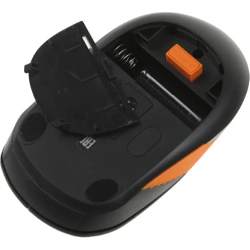 Мышь A4Tech Fstyler FG10S черный/оранжевый оптическая (2000dpi) silent беспроводная USB для ноутбука