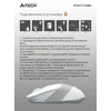 Мышь A4Tech Fstyler FG10S белый/серый оптическая (2000dpi) silent беспроводная USB для ноутбука (4but)