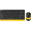 Клавиатура + мышь A4Tech Fstyler FG1110 клав:черный/желтый мышь:черный/желтый USB беспроводная Multimedia (FG1110 BUMBLEBEE)
