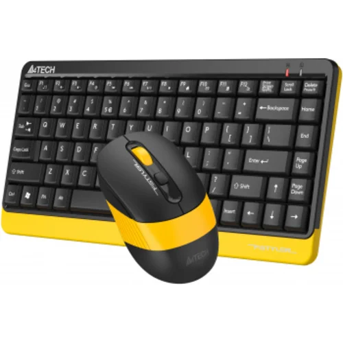 Клавиатура + мышь A4Tech Fstyler FG1110 клав:черный/желтый мышь:черный/желтый USB беспроводная Multimedia (FG1110 BUMBLEBEE)