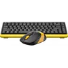 Клавиатура + мышь A4Tech Fstyler FG1110 клав:черный/желтый мышь:черный/желтый USB беспроводная Multimedia (FG1110 BUMBLEBEE)