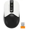 Мышь A4Tech Fstyler FG12 Panda белый/черный оптическая (1200dpi) беспроводная USB (3but)