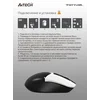 Мышь A4Tech Fstyler FG12 Panda белый/черный оптическая (1200dpi) беспроводная USB (3but)
