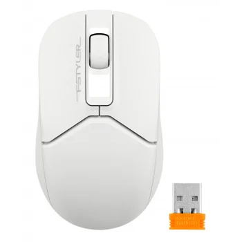 Мышь A4Tech Fstyler FG12S белый оптическая (1200dpi) silent беспроводная USB (3but)