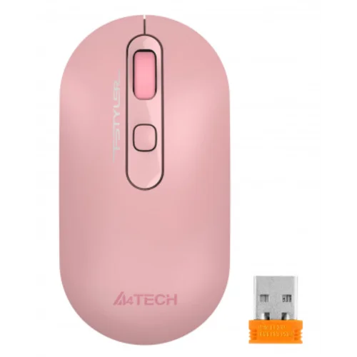 Мышь A4Tech Fstyler FG20 розовый оптическая (2000dpi) беспроводная USB для ноутбука (4but)