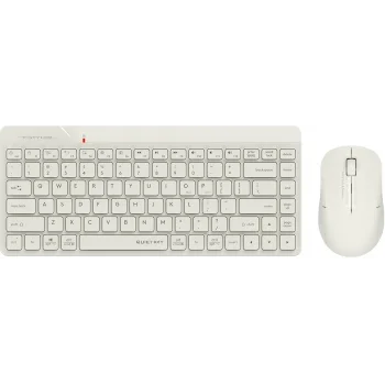 Клавиатура + мышь A4Tech Fstyler FG2200 Air2 клав:бежевый мышь:бежевый USB беспроводная slim