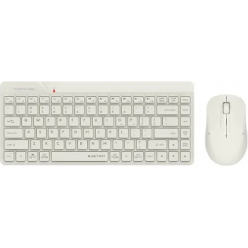 Клавиатура + мышь A4Tech Fstyler FG2200 Air2 клав:бежевый мышь:бежевый USB беспроводная slim