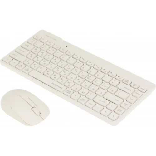 Клавиатура + мышь A4Tech Fstyler FG2200 Air2 клав:бежевый мышь:бежевый USB беспроводная slim