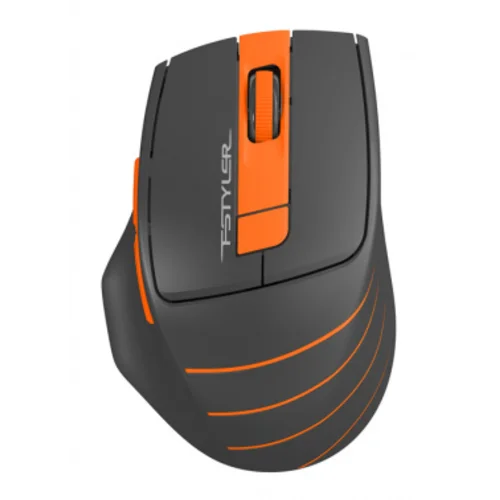 Мышь A4Tech Fstyler FG30 серый/оранжевый оптическая (2000dpi) беспроводная USB (6but)