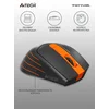 Мышь A4Tech Fstyler FG30 серый/оранжевый оптическая (2000dpi) беспроводная USB (6but)