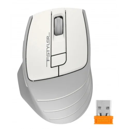 Мышь A4Tech Fstyler FG30 белый/серый оптическая (2000dpi) беспроводная USB (6but)