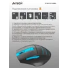 Мышь A4Tech Fstyler FG30S серый/синий оптическая (2000dpi) silent беспроводная USB (5but)