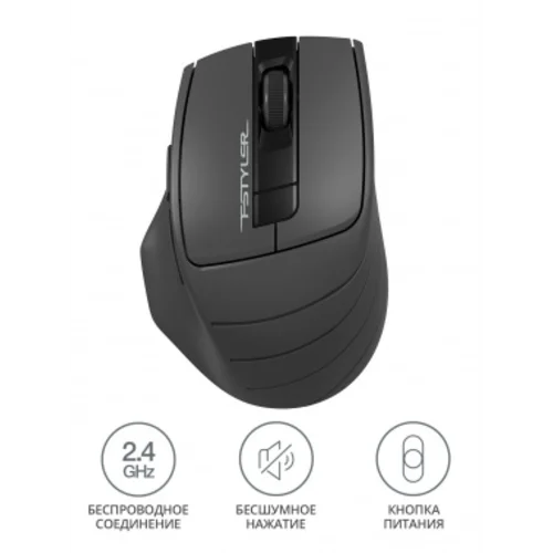 Мышь A4Tech Fstyler FG30S серый оптическая (2000dpi) silent беспроводная USB (6but)