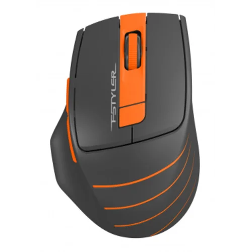 Мышь A4Tech Fstyler FG30S серый/оранжевый оптическая (2000dpi) silent беспроводная USB (6but)