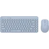 Клавиатура + мышь A4Tech Fstyler FG3200 Air2 клав:синий мышь:синий USB беспроводная slim Multimedia