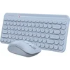 Клавиатура + мышь A4Tech Fstyler FG3200 Air2 клав:синий мышь:синий USB беспроводная slim Multimedia