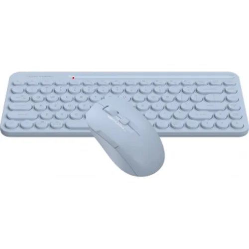 Клавиатура + мышь A4Tech Fstyler FG3200 Air2 клав:синий мышь:синий USB беспроводная slim Multimedia