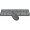 Клавиатура + мышь A4Tech Fstyler FG3300 Air2 клав:серый мышь:серый USB беспроводная slim Multimedia