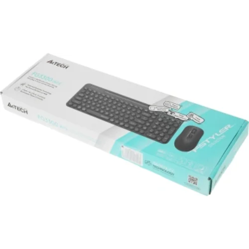 Клавиатура + мышь A4Tech Fstyler FG3300 Air2 клав:серый мышь:серый USB беспроводная slim Multimedia