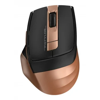Мышь A4Tech Fstyler FG35 бронзовый/черный оптическая (2000dpi) беспроводная USB (6but)