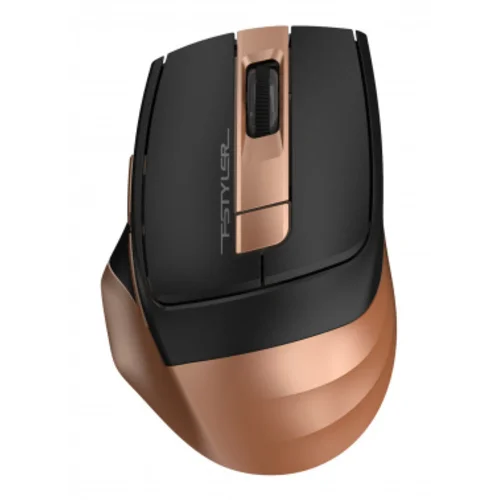 Мышь A4Tech Fstyler FG35 бронзовый/черный оптическая (2000dpi) беспроводная USB (6but)