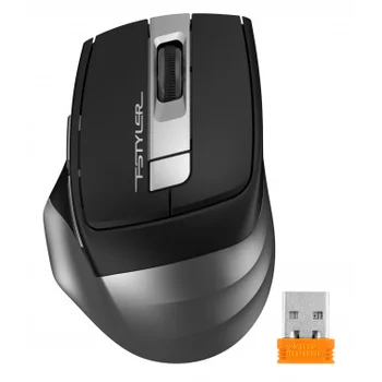 Мышь A4Tech Fstyler FG35 серый/черный оптическая (2000dpi) беспроводная USB (6but)