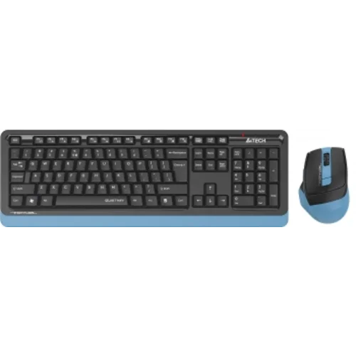 Клавиатура + мышь A4Tech Fstyler FGS1035Q клав:черный/синий мышь:черный/синий USB беспроводная