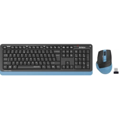 Клавиатура + мышь A4Tech Fstyler FGS1035Q клав:черный/синий мышь:черный/синий USB беспроводная