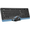 Клавиатура + мышь A4Tech Fstyler FGS1035Q клав:черный/синий мышь:черный/синий USB беспроводная