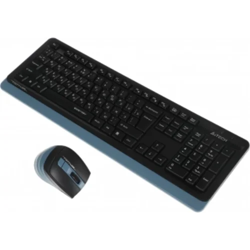 Клавиатура + мышь A4Tech Fstyler FGS1035Q клав:черный/синий мышь:черный/синий USB беспроводная