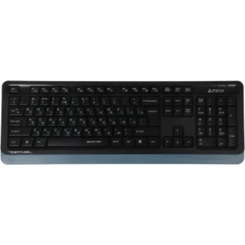 Клавиатура + мышь A4Tech Fstyler FGS1035Q клав:черный/синий мышь:черный/синий USB беспроводная