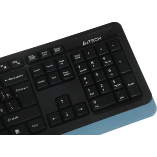 Клавиатура + мышь A4Tech Fstyler FGS1035Q клав:черный/синий мышь:черный/синий USB беспроводная