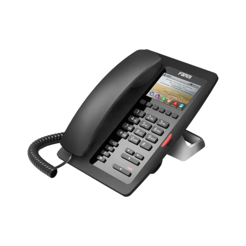 SIP-телефон H5 отельный, 2 аккаунта, цветной ЖК экран, PoE, без б/п