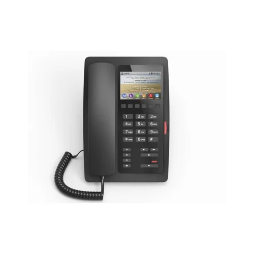 SIP-телефон H5 отельный, 2 аккаунта, цветной ЖК экран, PoE, без б/п