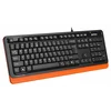Клавиатура A4Tech Fstyler FKS10 черный/оранжевый USB