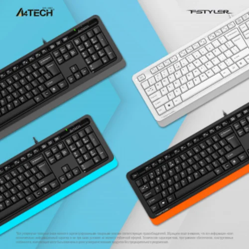 Клавиатура A4Tech Fstyler FKS10 белый/серый USB (FKS10 WHITE)