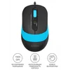 Мышь A4Tech Fstyler FM10 черный/синий оптическая (1600dpi) USB (4but)