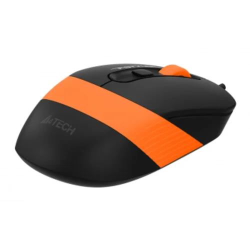 Мышь A4Tech Fstyler FM10 черный/оранжевый оптическая (1600dpi) USB (4but)