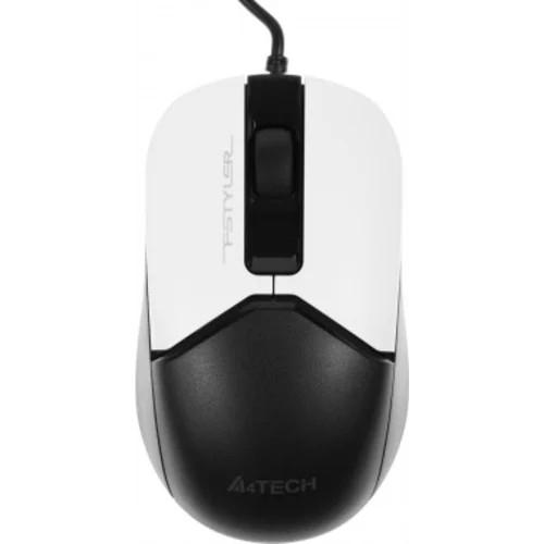 Мышь A4Tech Fstyler FM12 Panda белый/черный оптическая (1200dpi) USB (3but)