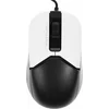 Мышь A4Tech Fstyler FM12S Panda белый/черный оптическая (1200dpi) silent USB (3but)