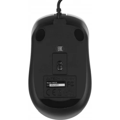 Мышь A4Tech Fstyler FM12S Panda белый/черный оптическая (1200dpi) silent USB (3but)