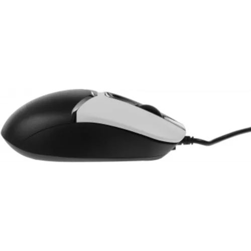 Мышь A4Tech Fstyler FM12S Panda белый/черный оптическая (1200dpi) silent USB (3but)