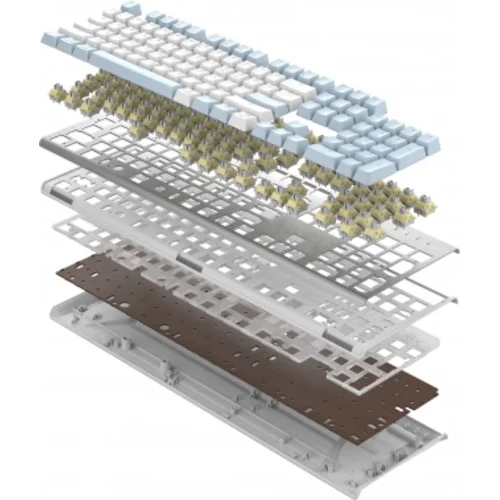Клавиатура A4Tech Fstyler FS100 Neon механическая синий USB for gamer LED (FS100)