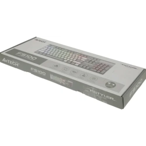 Клавиатура A4Tech Fstyler FS100 Neon механическая серый USB for gamer LED (FS100)