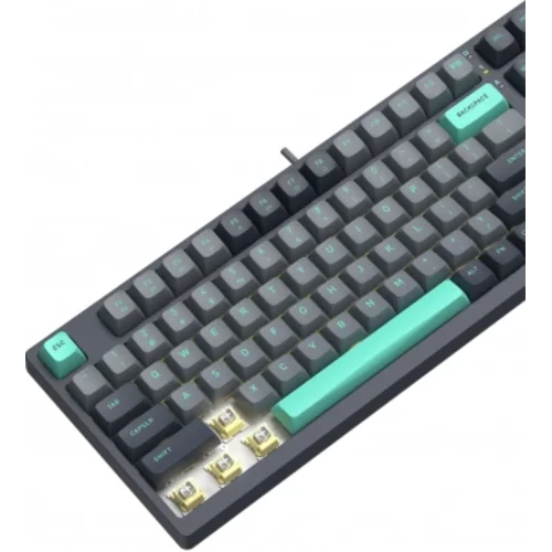 Клавиатура A4Tech Fstyler FS300 механическая черный/серый USB for gamer LED (FS300 PANDA ROCK)