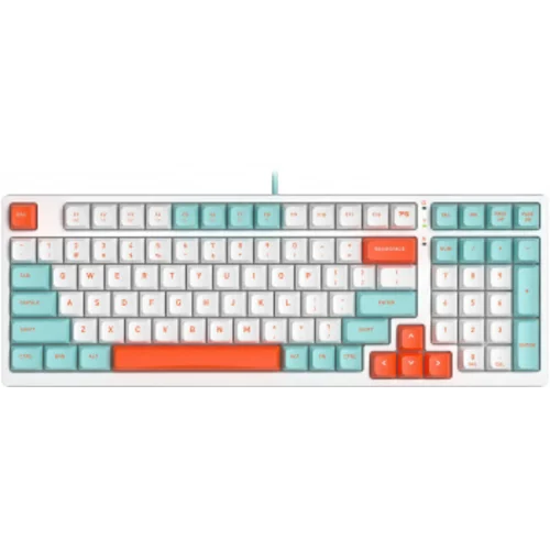 Клавиатура A4Tech Fstyler FS300 механическая белый USB for gamer LED (FS300 PANDA SNORKLENING)